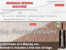 Tablet Screenshot of newmansewing.com